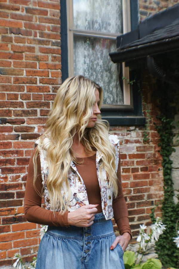 IDA MAE - Casey Cowgirl Quilted Cate Vest