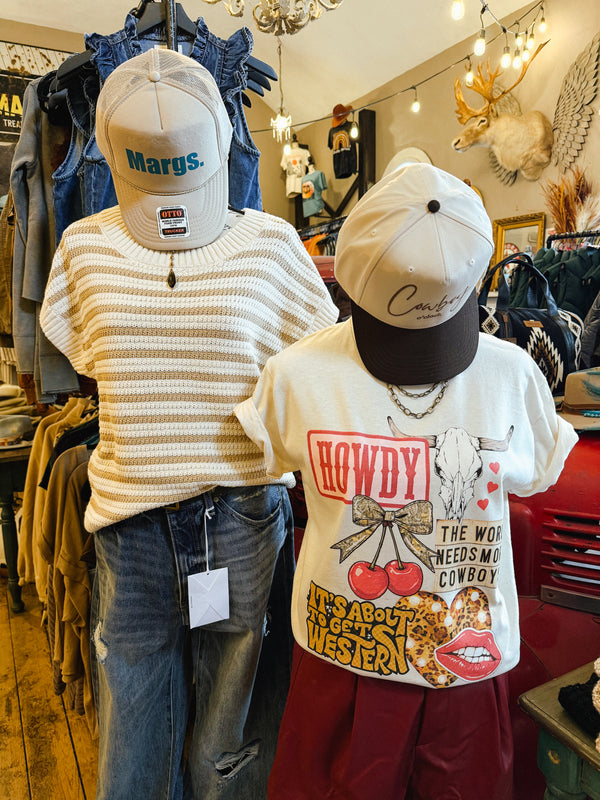 The World Needs More Cowboys Cherry Graphic Tee