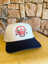 YOU’RE LOOKING AT THE AMERICAN DREAM Embroidered Hat - cream/navy