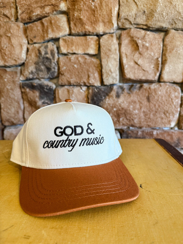 GOD & country music Trucker Hat