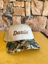 Darlin’ Embroidered Hat - tan/camo