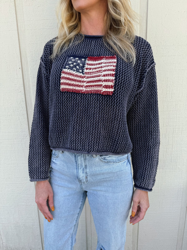 American Flag Sweater