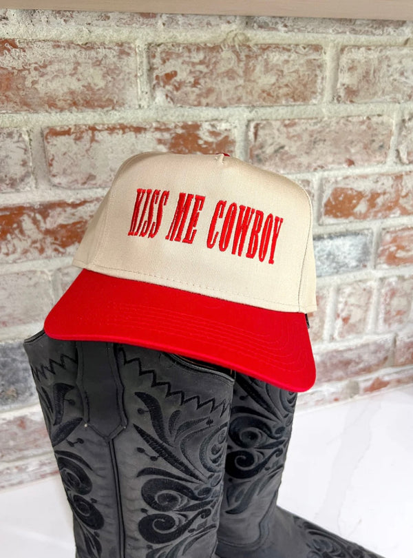 KISS ME COWBOY Trucker Hat