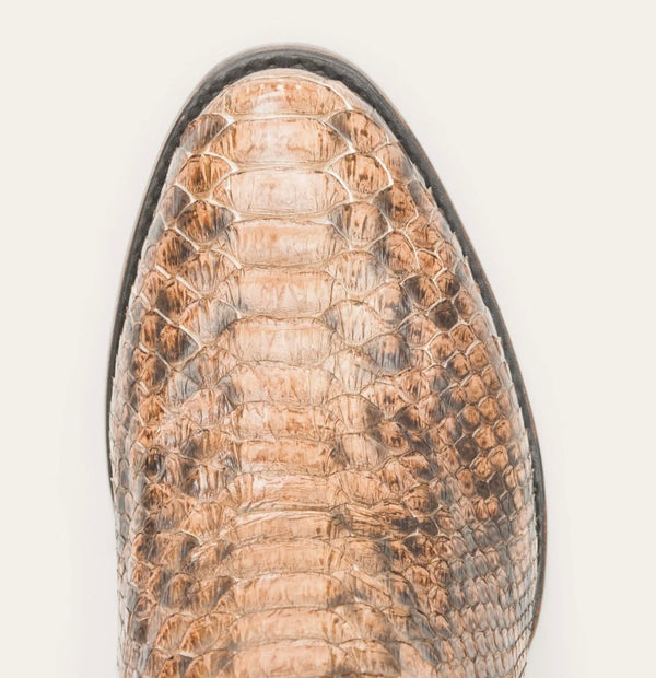 Stetson Women’s RUBY Python Western Boots - red round toe