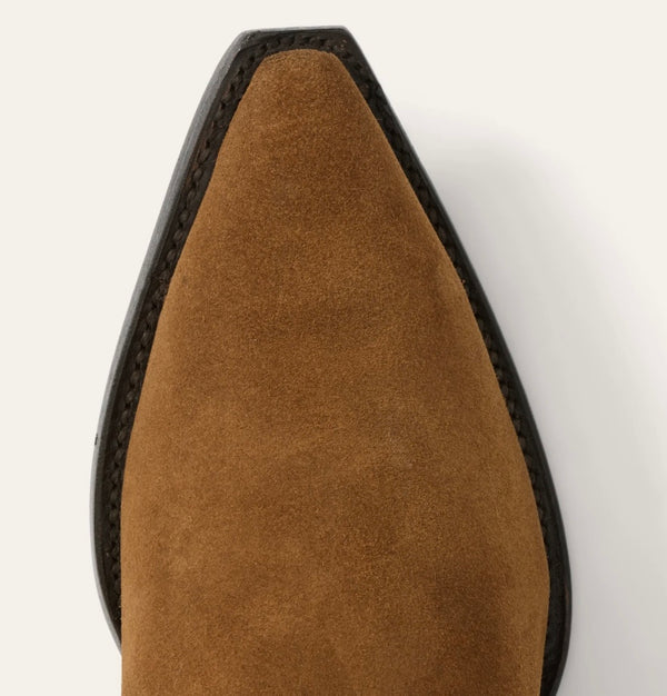 Stetson Women’s GLAM Over-The-Knee Fringe Boot - Brown Suede Vamp