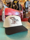 the midnight rodeo Embroidered Hat - cream/black