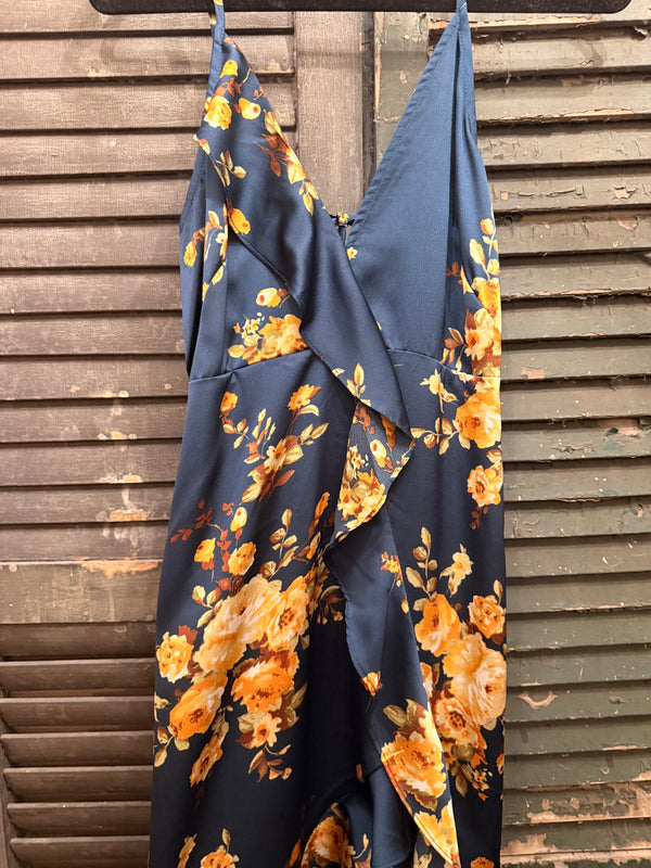 Floral Ruffle Maxi Dress
