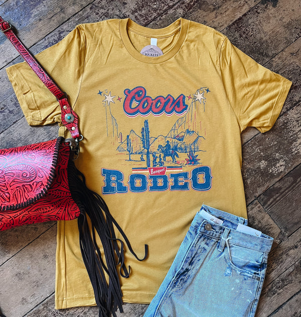 B Rodeo Graphic Tee- Mustard