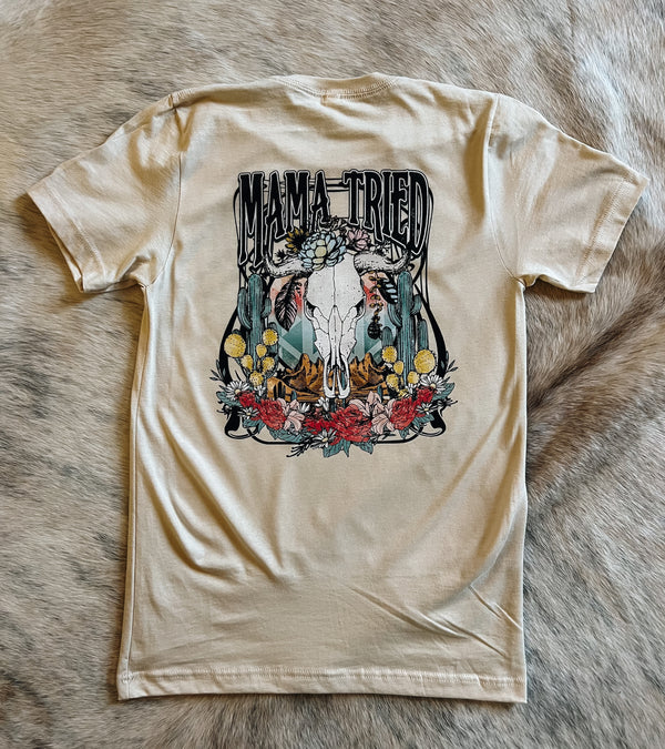 Mama Tried Skull Graphic Tee