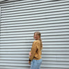 Mineral Washed Textured Cable Sweater - Vintage Camel