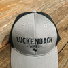 Luckenbach Texas Trucker Cap - Heather Grey/ Black