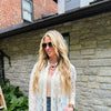 White & Cream two-toned Lace Button-up