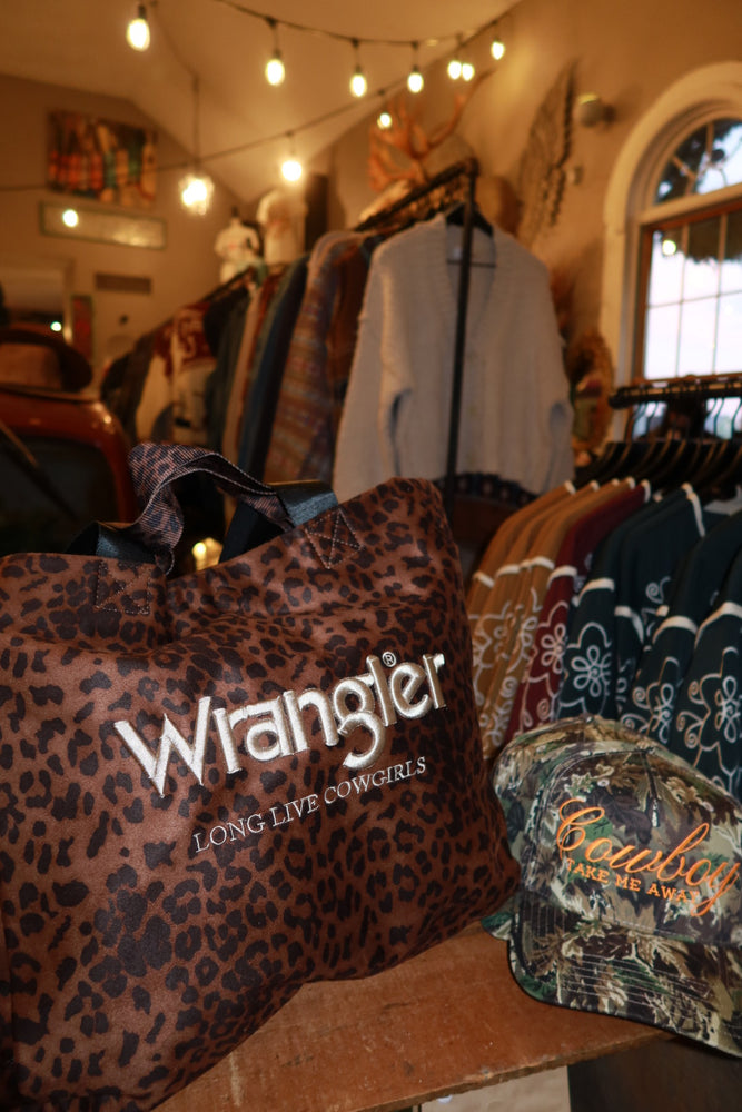 Wrangler Leopard Print Tote Bag