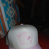 LOVE Embroidered Hat - cream/baby pink