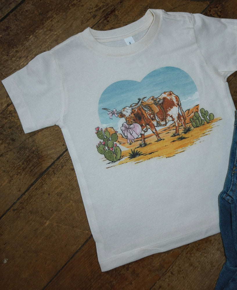 Longhorn Valentine’s Day Kids Tee
