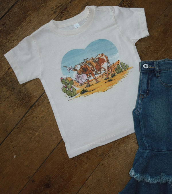 Longhorn Valentine’s Day Kids Tee