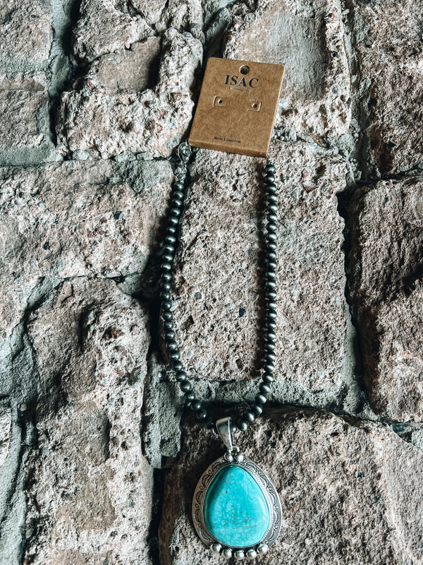 Necklace with Turquoise Pendant