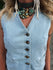Megan Denim Jean Vest