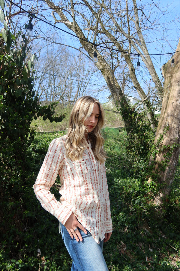 Ava Floral Long Sleeve Pearl Snap Western Shirt