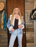 Blue B Denim Jacket with Faux Fur Trim