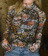 Alice Floral Mesh Top