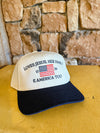 LOVES JESUS, HER FAMILY & AMERICA TOO Embroidered Hat