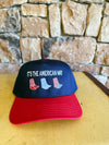 IT’S THE AMERICAN WAY Embroidered Hat - red/navy