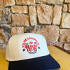 YOU’RE LOOKING AT THE AMERICAN DREAM Embroidered Hat - cream/navy