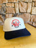 YOU’RE LOOKING AT THE AMERICAN DREAM Embroidered Hat - cream/navy