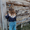 Black Vintage Western Pearl Snap - Long Sleeve