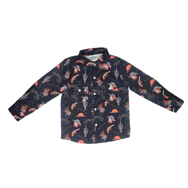 YEEHAW Western Pearl Snap - Long Sleeve