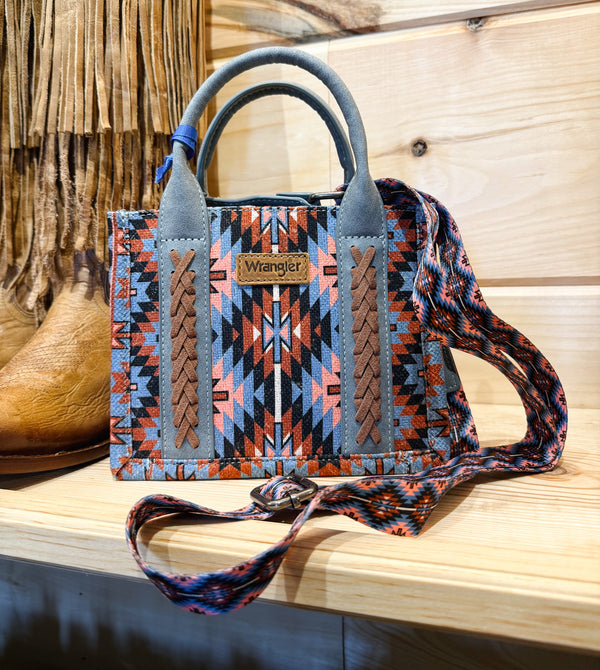 Wrangler Southwestern Pattern Mini Tote/Crossbody