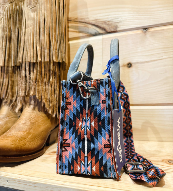 Wrangler Southwestern Pattern Mini Tote/Crossbody