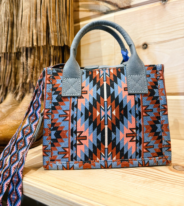 Wrangler Southwestern Pattern Mini Tote/Crossbody
