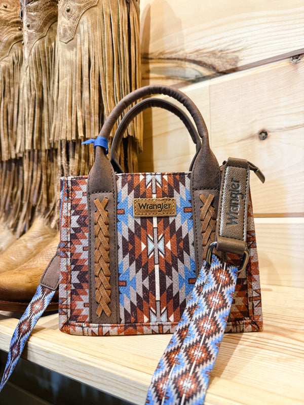 Wrangler Southwestern Pattern Mini Tote/Crossbody