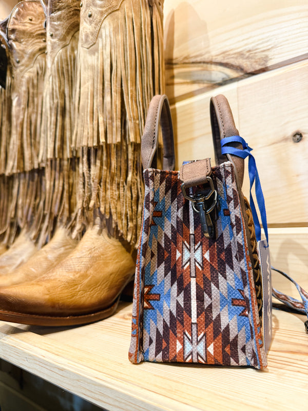 Wrangler Southwestern Pattern Mini Tote/Crossbody