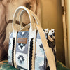 Wrangler Southwestern Pattern Dual Sided Print-Tote/Crossbody with Jean Pocket