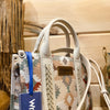 Wrangler Southwestern Pattern Dual Sided Print-Tote/Crossbody with Jean Pocket