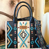 Wrangler Aztec Embroidered Tote/Crossbody