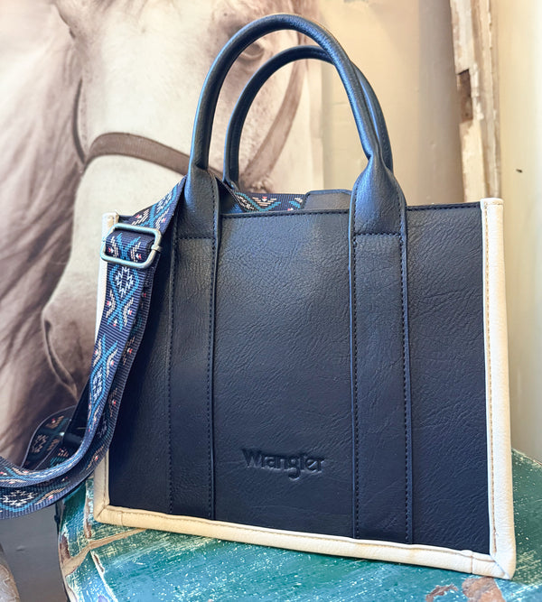 Wrangler Aztec Embroidered Tote/Crossbody