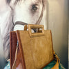 Montana West Cut-Out Embroidered Collection Tote/Crossbody Bag - Brown