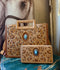 Montana West Cut-Out Embroidered Collection Wallet - Brown