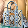 Wrangler Aztec Embroidered Tote/Crossbody