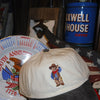 Cowboy Teddy bear Embroidered Hat - cream/grey denim