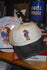 Cowboy Teddy bear Embroidered Hat - cream/grey denim