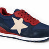 Giddyup Star - NAVY COW SUEDE WITH STAR OVER-LAY,  LACE UP JOGGER
