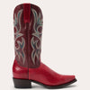 Stetson Women’s LAUREN Goat Leather Western Boots - red/wine snip toe