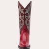 Stetson Women’s LAUREN Goat Leather Western Boots - red/wine snip toe