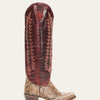 Stetson Women’s RUBY Python Western Boots - red round toe