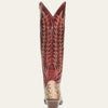 Stetson Women’s RUBY Python Western Boots - red round toe